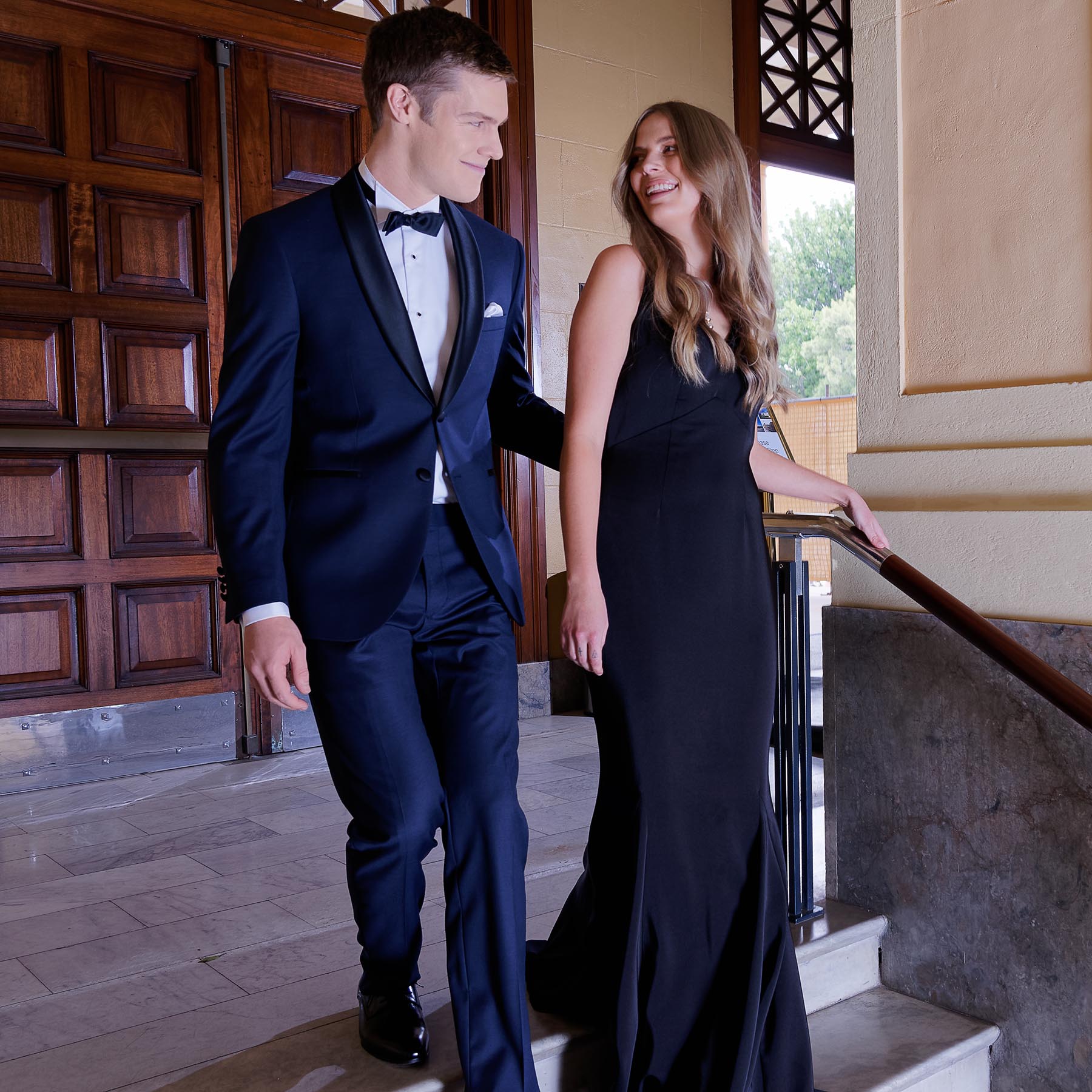 tux to go with navy dress
