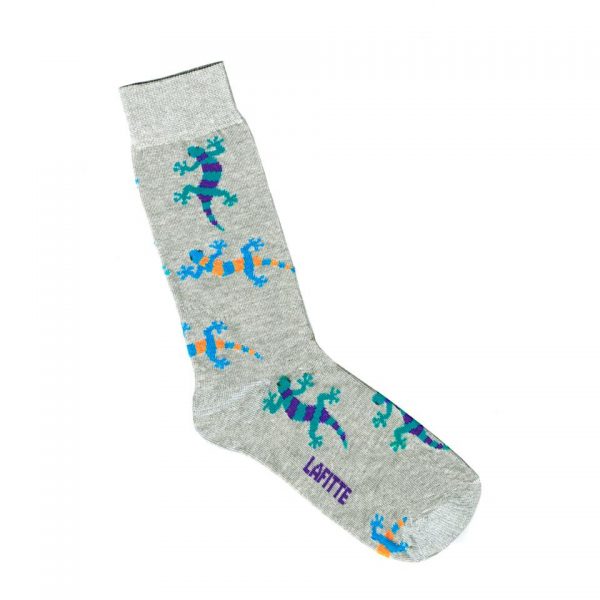 Laffite Gecko Socks - Grey Marle