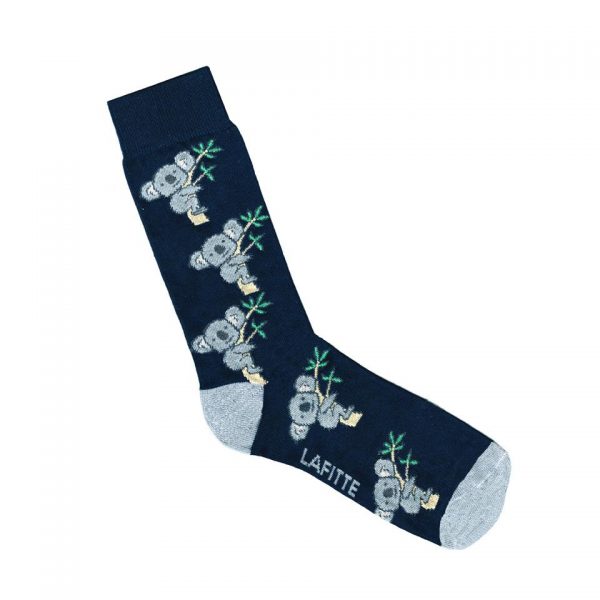 Laffite Koala Socks - Navy Blue