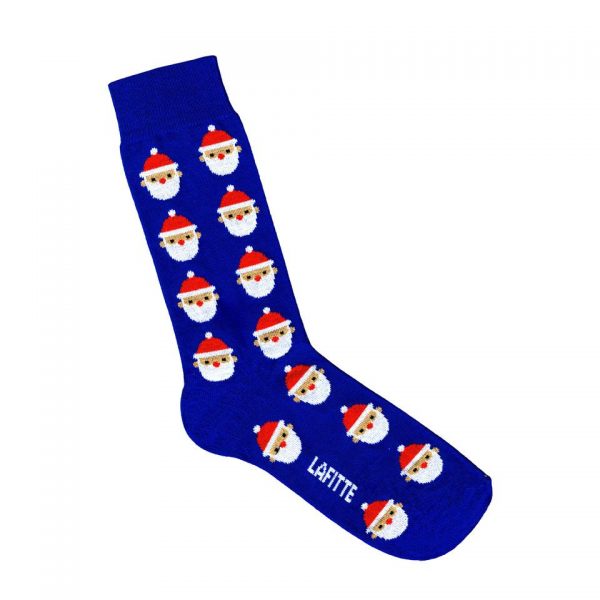 Laffite Santa Socks - Royal Blue