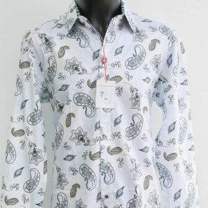 Ashbury Long Sleeve Shirt in White