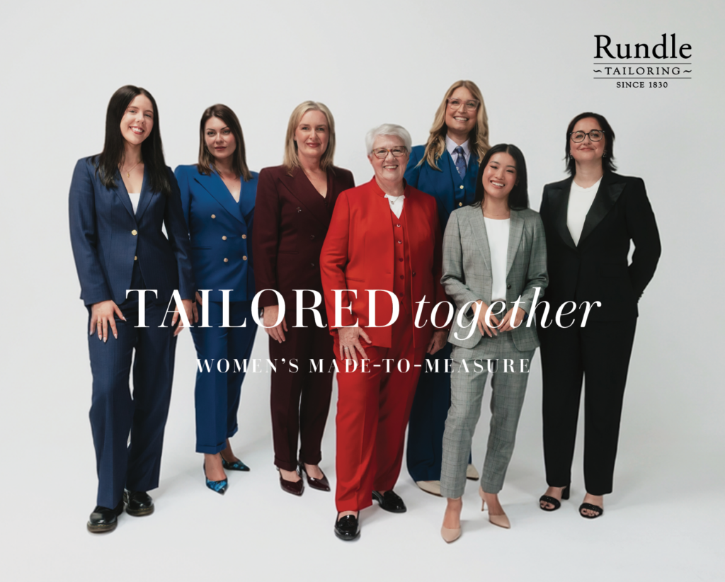 Stars of Rundle Tailoring's Tailored Together campaign wear their Made-to-Measure suits